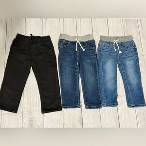 3 EUC pair of pants by Cat & Jack. All size 2T